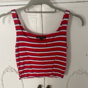 Kendall and Kylie striped tank top